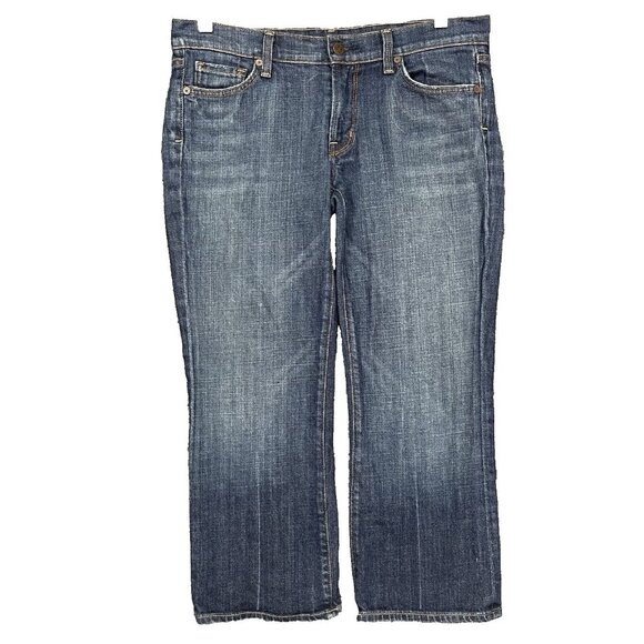 Citizens Of Humanity Jeans Womens 30 Blue Kelly‎ Stretch #063 Low Waist Cropped - Picture 1 of 15